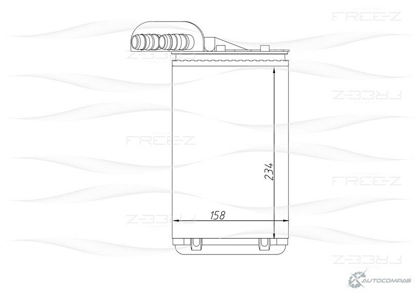 Радиатор печки теплообменник FREE-Z Q7H H4N kw0246 1436952196