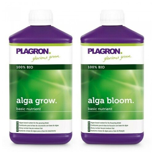 Комплект удобрений Plagron Natural (Alga Bloom + Alga Grow) 2шт по 1л