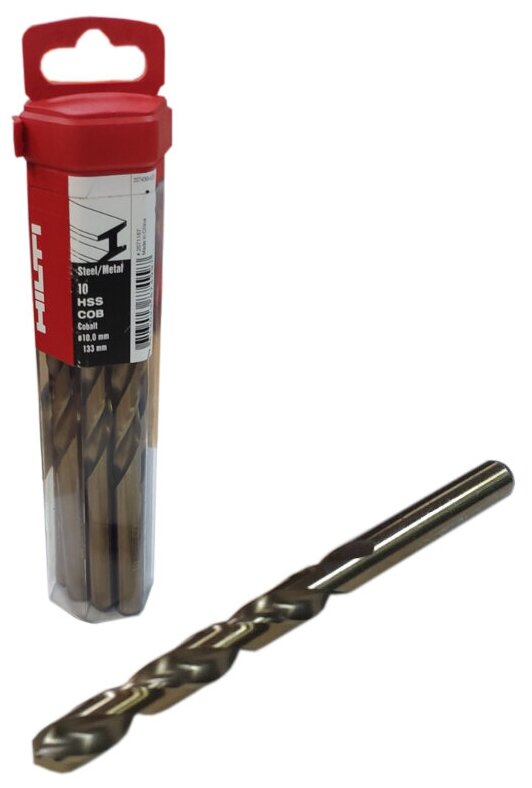 фото Сверло спиральное по металлу HILTI HSS Co 10x133х87 мм (1 шт.) #2071167