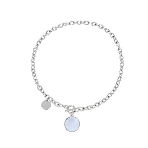 Колье с кулоном; цепочка на шею; цепь тоггл замочек медальон; женская цепочка