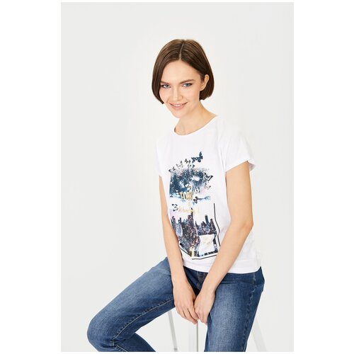 фото Футболка кор.рук. baon футболка с принтом (арт. baon b231031)