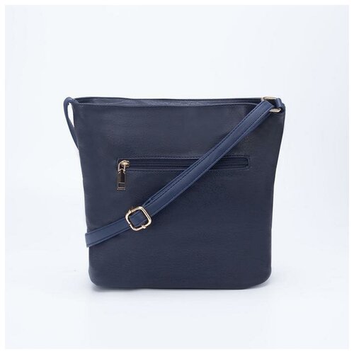 фото Сумка женская, отдел на молнии, наружный карман, цвет синий yandex market