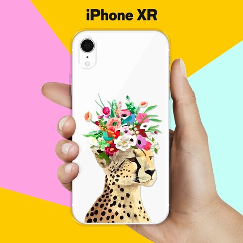 Силиконовый чехол Леопард на Apple iPhone Xr силиконовый чехол леопард на apple iphone 11