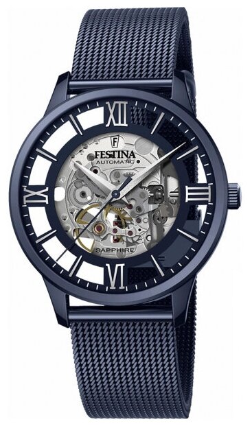 Наручные часы FESTINA Automatic, серый, синий