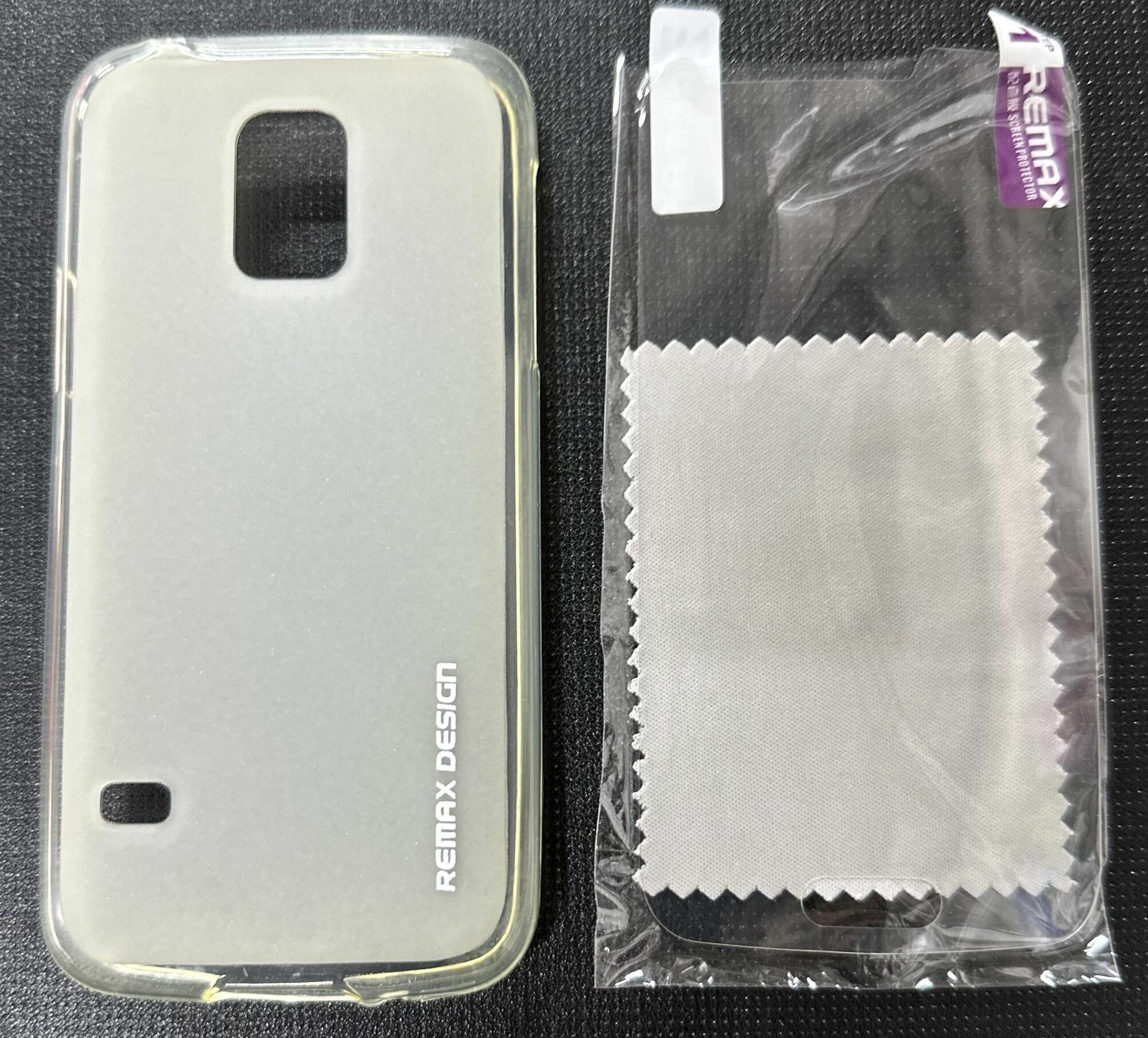 Чехол накладка силиконовая для Samsung GALAXY S5 MINI/SM-G800F/SM-G800H, белый-матовый+защитная пленка на экран в подарок