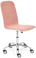 Кресло Tetchair RIO, флок/кож/зам , розовый/белый, 137/36-01