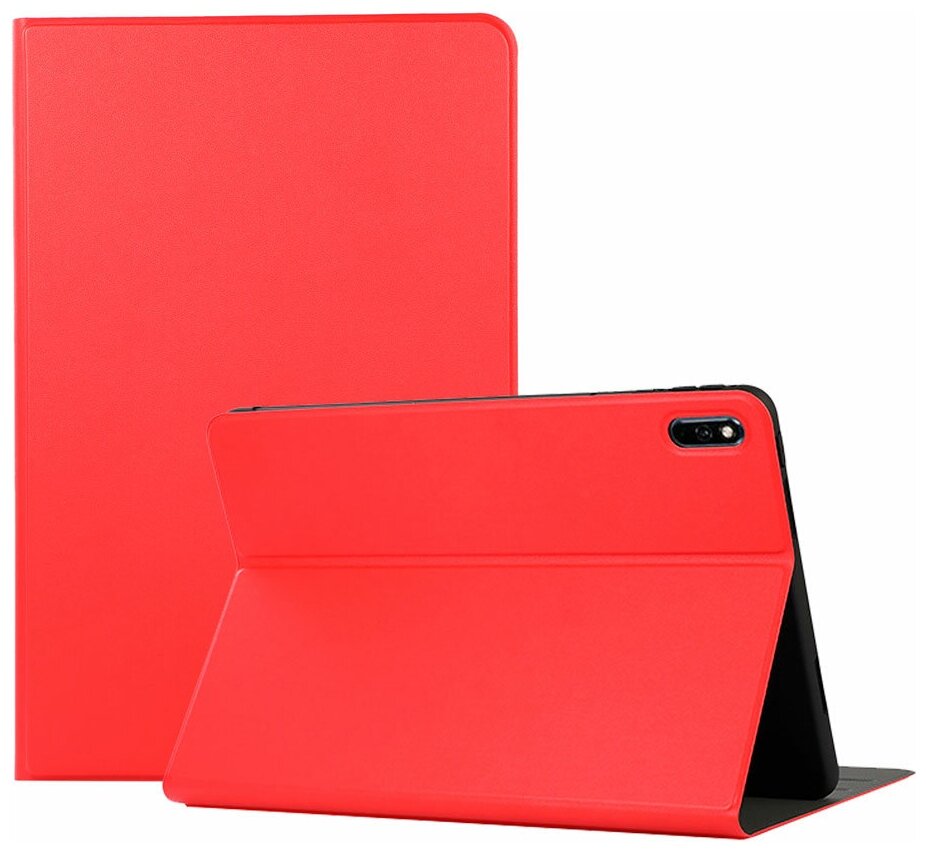 Чехол для планшета Huawei MatePad 11 (2021) / MatePad C7, кожаный, трансформируется в подставку (красный)