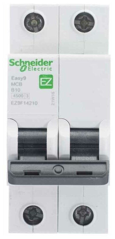 SE EASY 9 Автоматический выключатель 2P 10A (B), Schneider Electric, арт.EZ9F14210