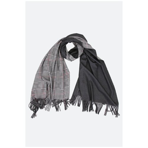 фото Шарф с добавлением вискозы jx212267jjg5-3 серый 68х175 см fabretti