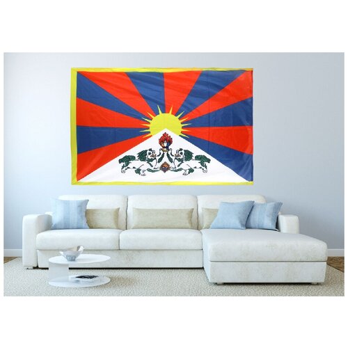 великие учителя тибета Большой флаг Тибета