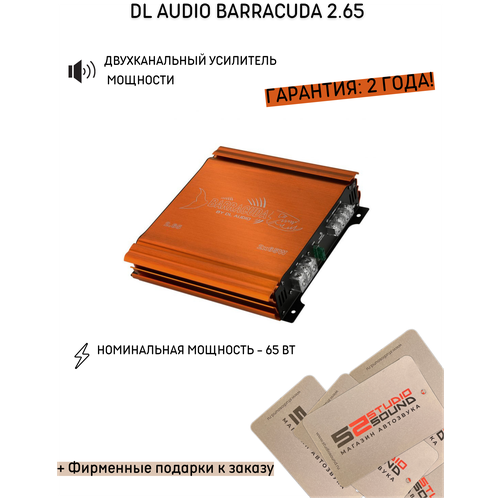 DL Audio 2-канальный усилитель Barracuda 2.65