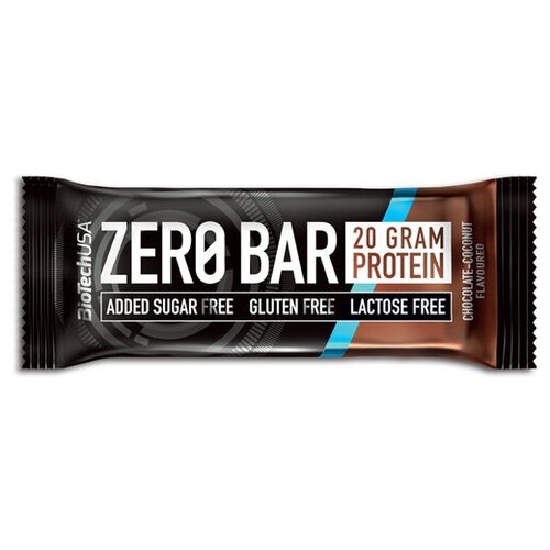 BioTechUSA Zero Bar Протеиновые батончики без сахара 50 г шоколад-кокос (20 шт.)