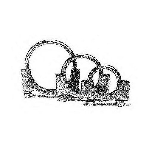 250-952_250-252 Хомут Глушителя Citroen Fiat Ford Lancia Nissan Renault Saab Skoda Volvo D52 Bosal арт 250952 543₽