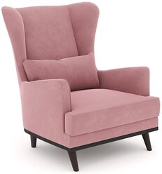 Кресло Осмар розовый в велюре Зара пасти 36