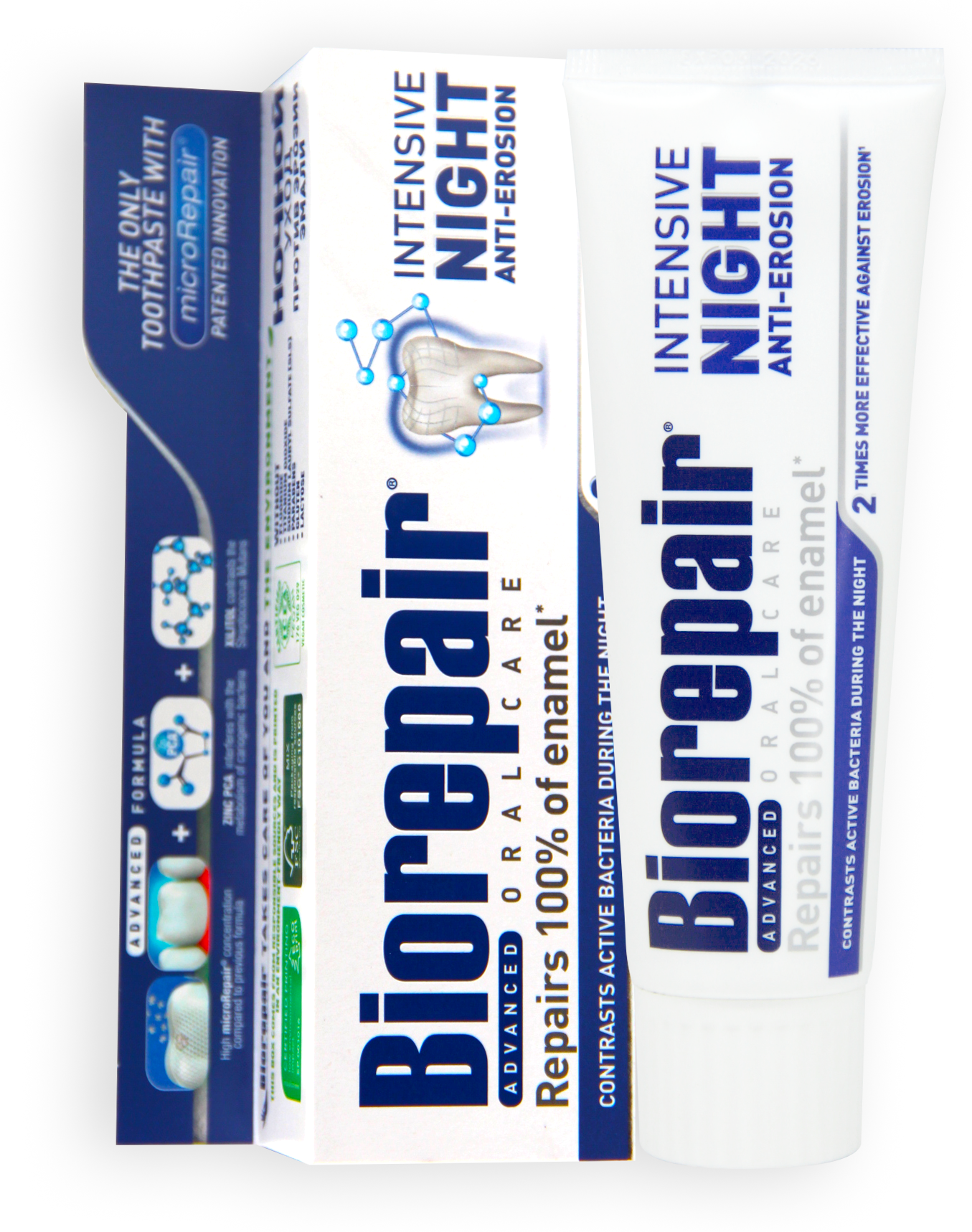 Biorepair Ночная Зубная паста Интенсивное восстановление 75 мл (Biorepair, ) - фото №6