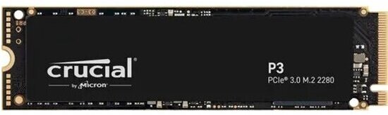 Накопитель Crucial SSD M.2 P3 500GB PCIe 3.0 x4 3D NAND (CT500P3SSD8)