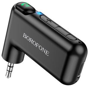Автомобильный Bluetooth AUX адаптер Borofone BC35, автомобильный Bluetooth ресивер для музыки и громкой связи.
