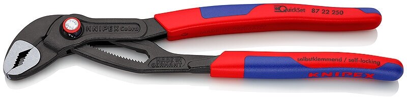 Высокотехнологичные сантехнические клещи Cobra QuickSet KNIPEX KN-8722250