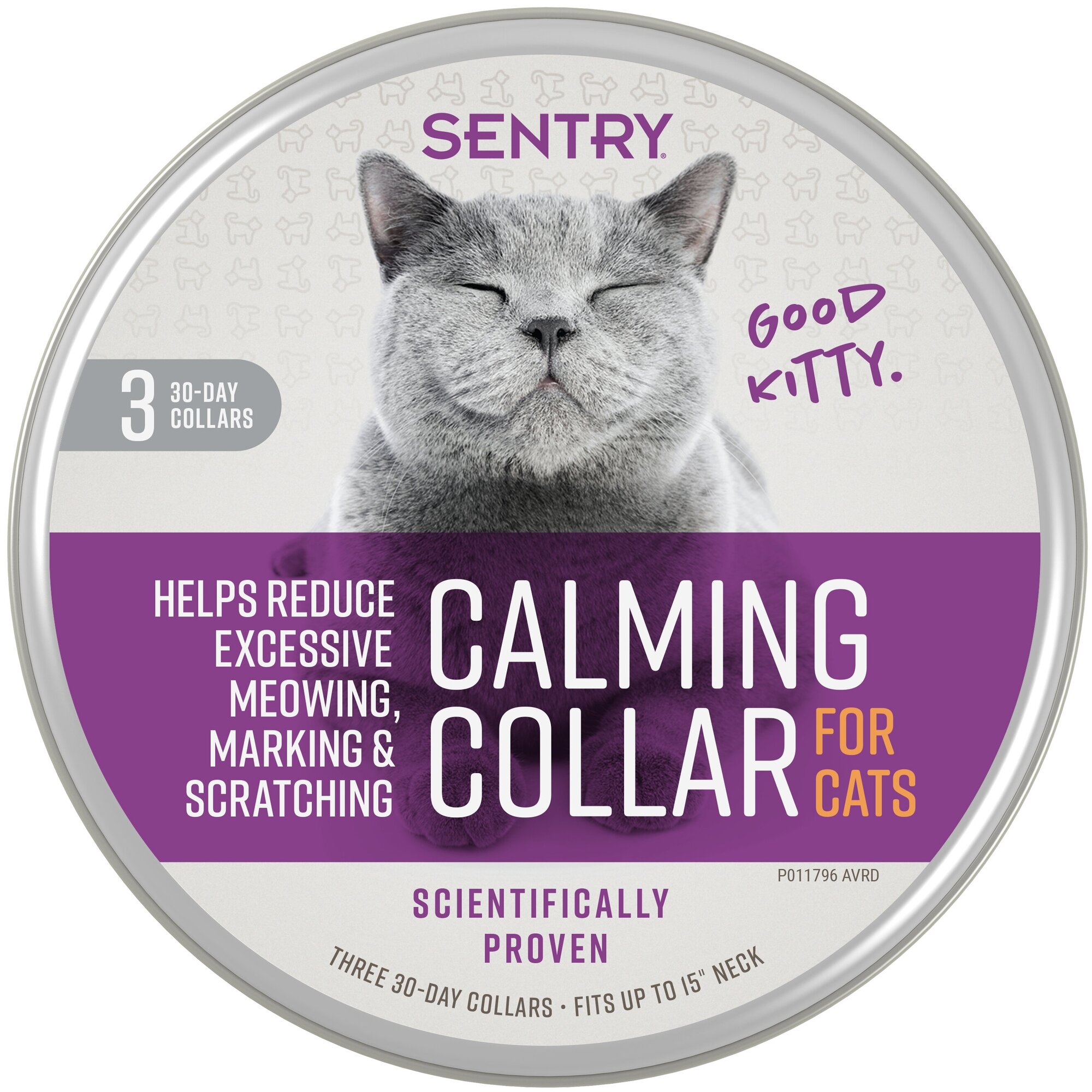 Ошейник для кошек NEW SENTRY Calming Collar успокаивающий с феромонами, упаковка 3 шт.