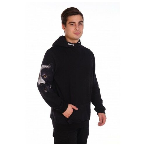 фото Худи мужское volk, цвет чёрный, размер 54 нет бренда