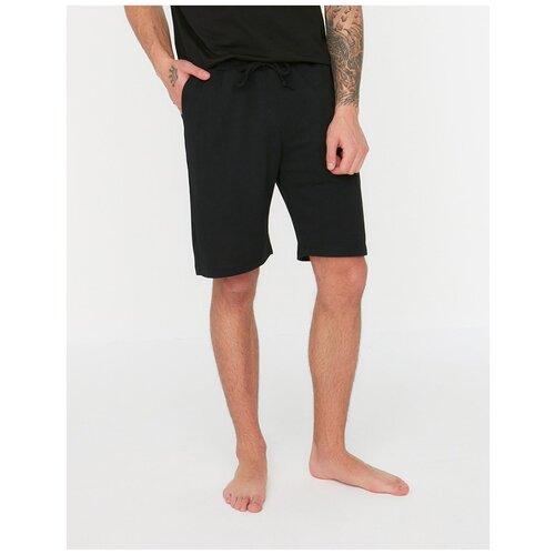 фото Шорты trendyol мужские, модель: thmss21sr0614, цвет: black, размер: l