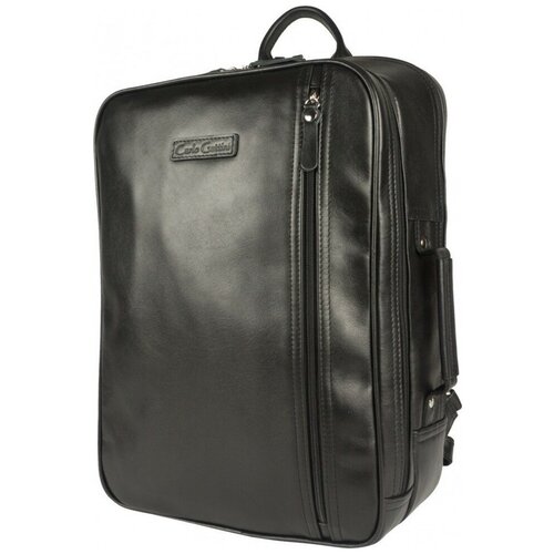 фото Кожаный рюкзак carlo gattini vivaro 3075-01 черный black