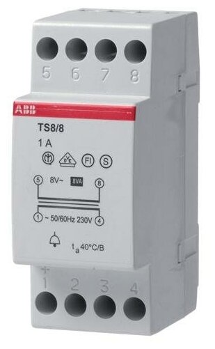 TS40/12-24C Трансформатор разделительный безопасности 220-24-12V AC 40VA ABB, 2CSM401043R0811