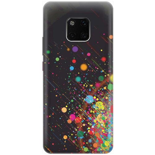 фото Gosso ультратонкий силиконовый чехол-накладка для huawei mate 20 pro с принтом "яркое настроение"