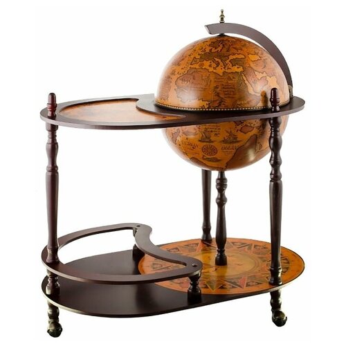 Глобус - бар напольный со столиком, ?42 см. JUF Глобус - бар напольный со столиком, ?42 см.