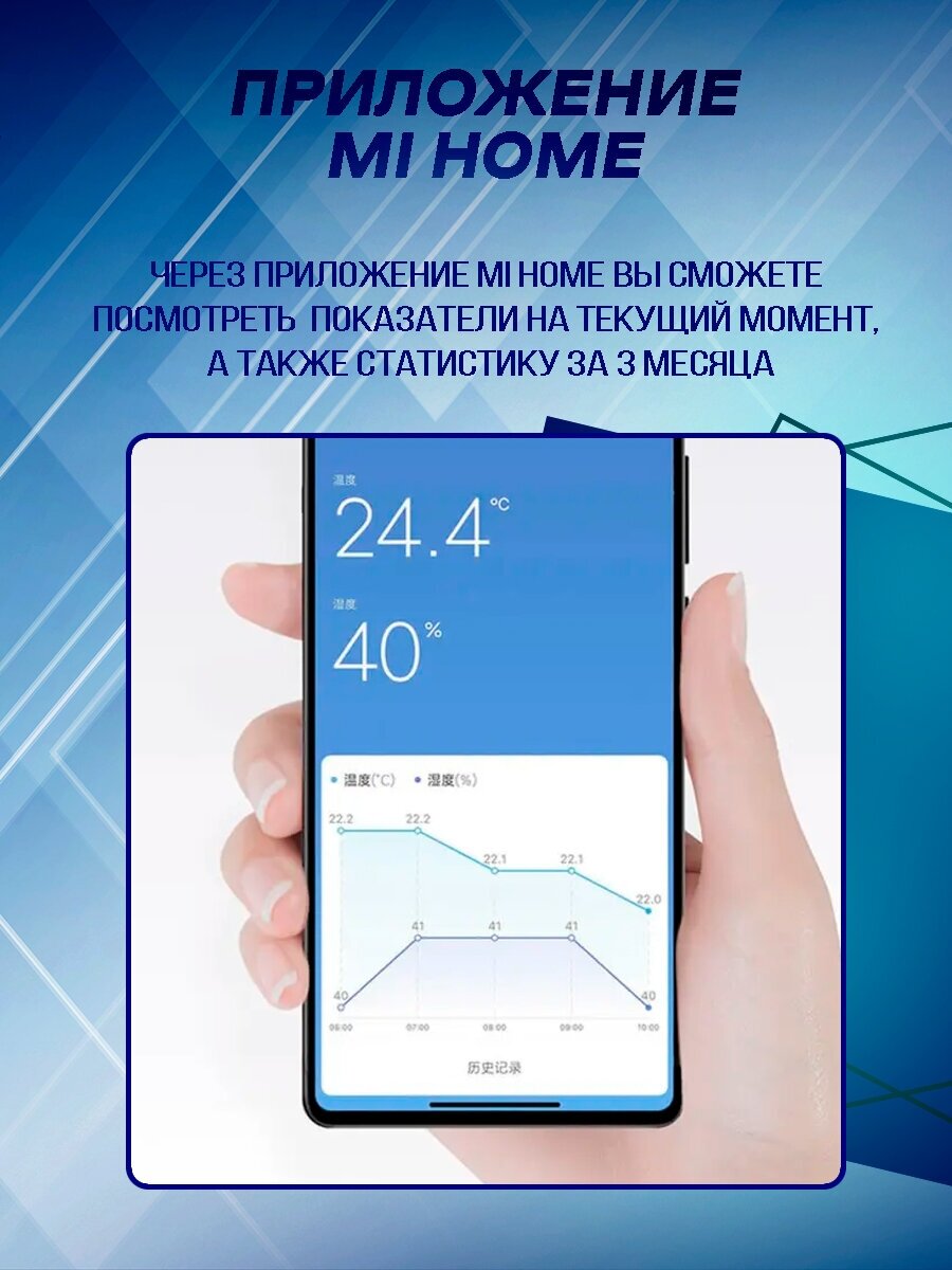 Метеостанция Xiaomi Mijia Bluetooth Hygrothermograph 2 белый - фотография № 3