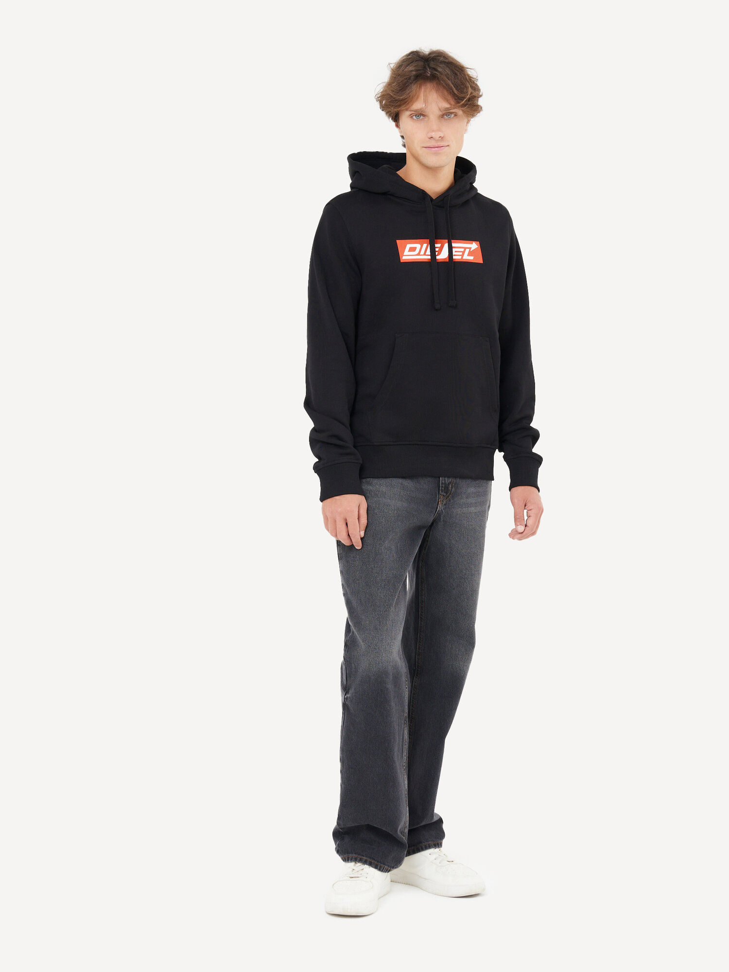 Толстовка DIESEL, размер 2XL, , чёрный — фото 1