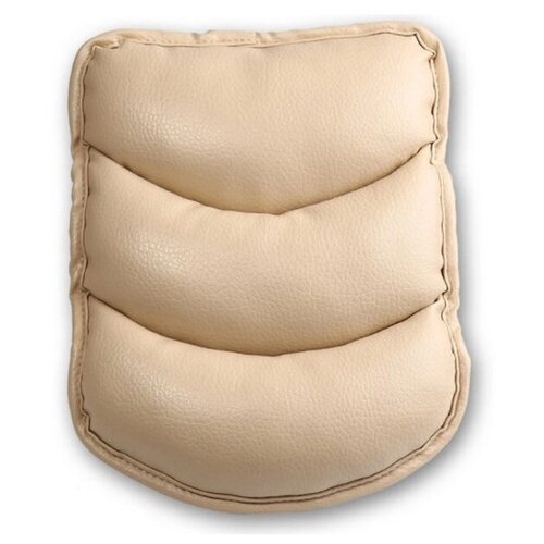 Накладка-подушка на подлокотник универсальная из экокожи, цвет бежевый