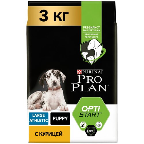 Purina Pro Plan Puppy Large Athletic, с ягненком (3 кг) для крупных пород