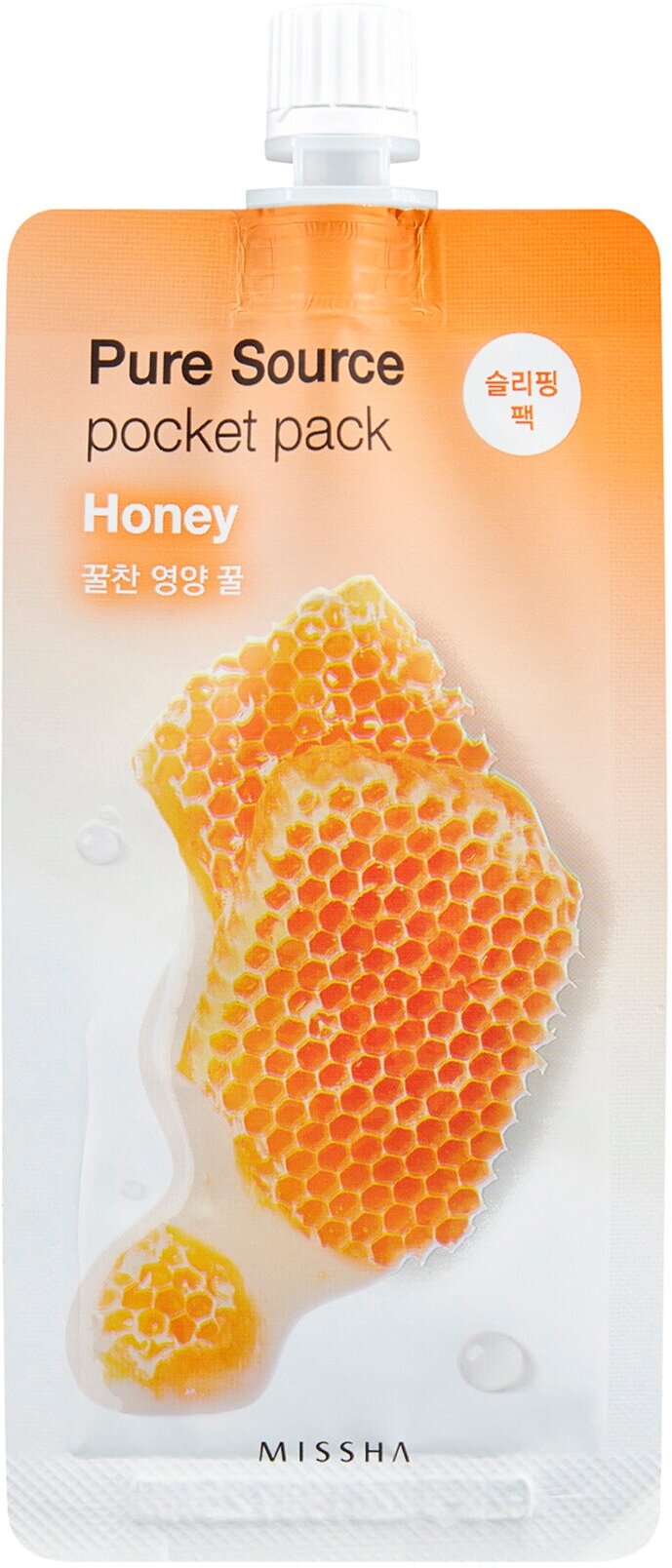 MISSHA Pure Source Pocket Pack Маска для лица Honey, 10 мл