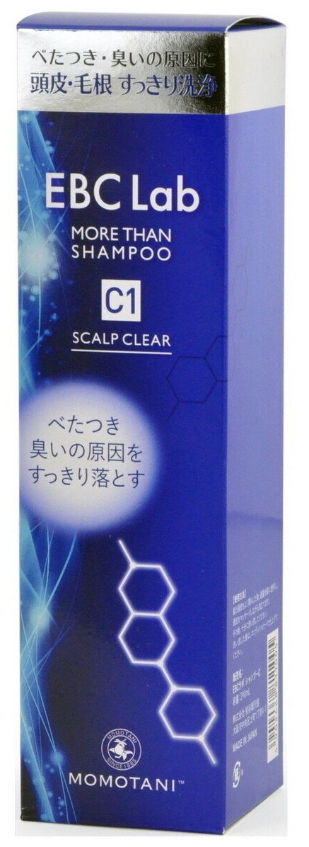 Momotani шампунь EBC Lab Scalp clear для придания объема для жирной кожи головы, 290 мл