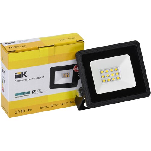 Прожектор уличный IEK СДО LPDO601-10-40-K02 светодиодный 10Втчерный