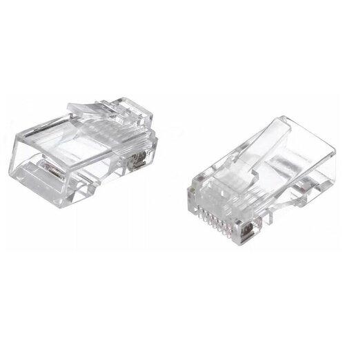 Коннекторы RJ-45 (8P8C) для UTP кабеля 6кат. ( упаковка 100 шт.) VCOM vcom vna2200 1 100 коннекторы rj 45 для utp кабеля 5 кат 100 шт