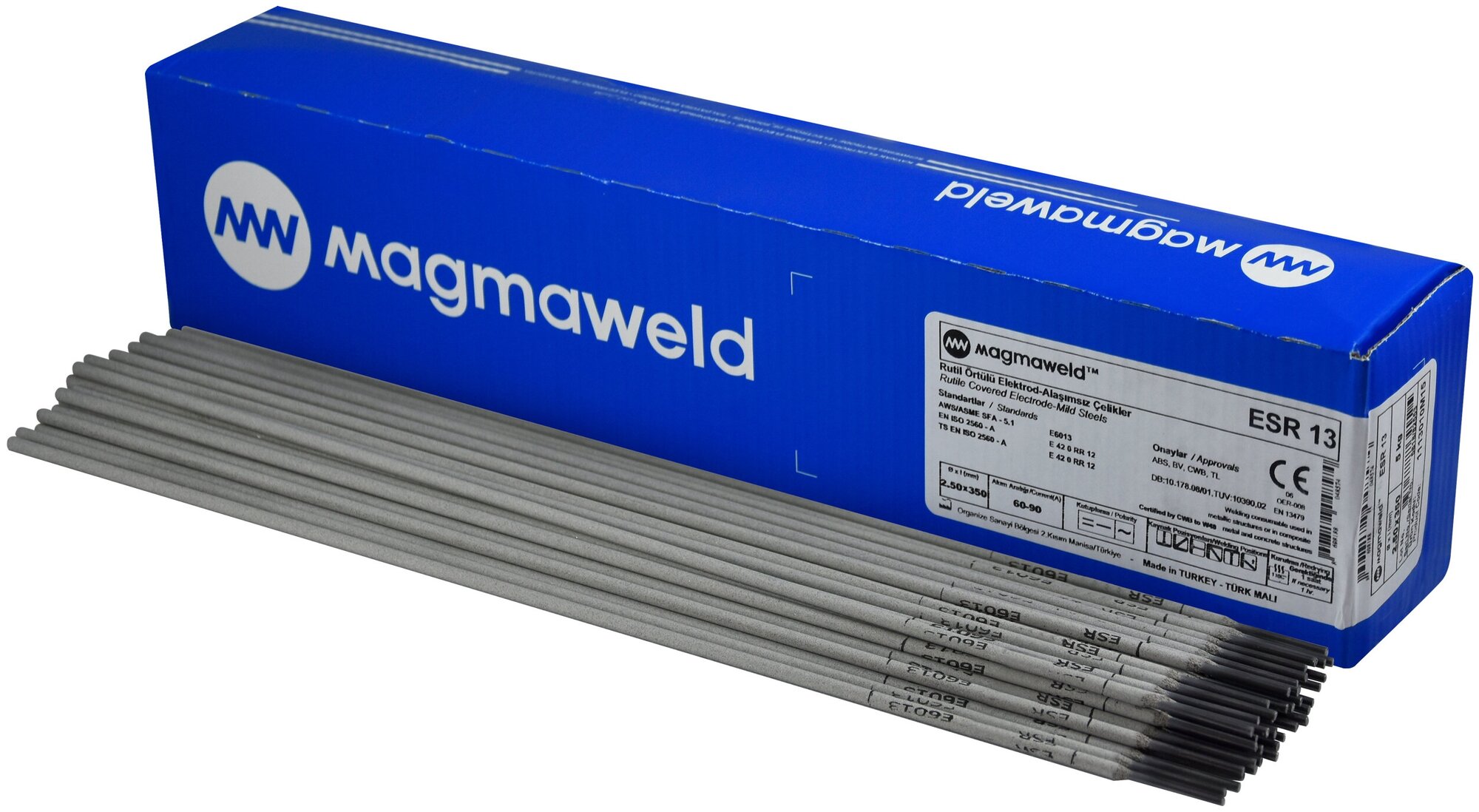 Электрод сварочный MAGMAWELD ESR 13 (CARDBOARD) 2.50 x 350 (mm) - 1 (Kg)