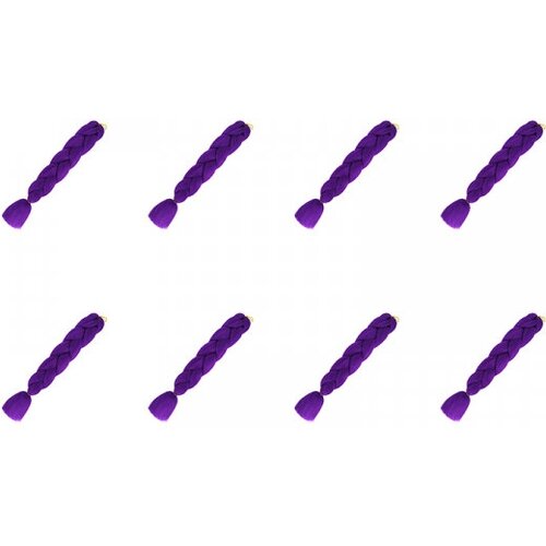 Канекалон коса 60 см, цвет фиолетовый (Набор 8 шт.)
