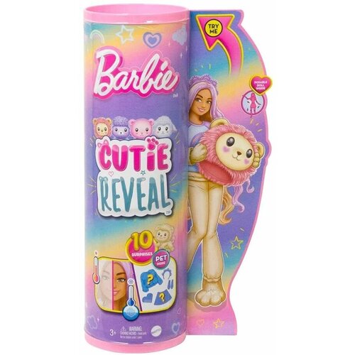 Кукла Barbie Cutie Reveal Лев HKR06 кукла barbie cutie reveal в костюме плюшевого щенка с аксессуарами