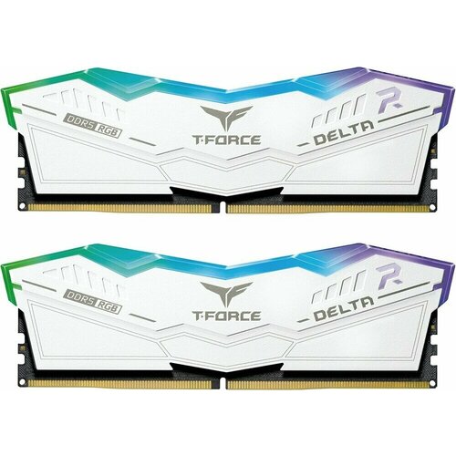 Оперативная память 64Gb DDR5 6000MHz Team T-Force Delta RGB 2x32Gb KIT FF4D564G6000HC38ADC01 2869000₽