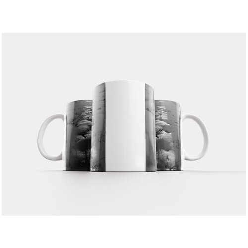 фото Кружка "снег, зима, черно-белый" 320 мл lotsprints