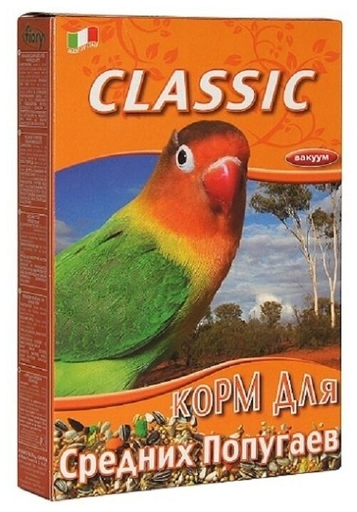 Fiory Корм FIORY для средних попугаев Classic 8035 0,65 кг 58672 (2 шт)