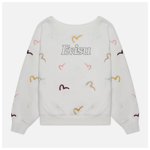 Женская толстовка Evisu All Over Seagull Embroidered белый, Размер XS