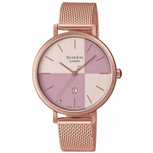 Наручные часы CASIO Sheen, розовый наручные часы casio sheen she 4539cm 4a золотой серебряный