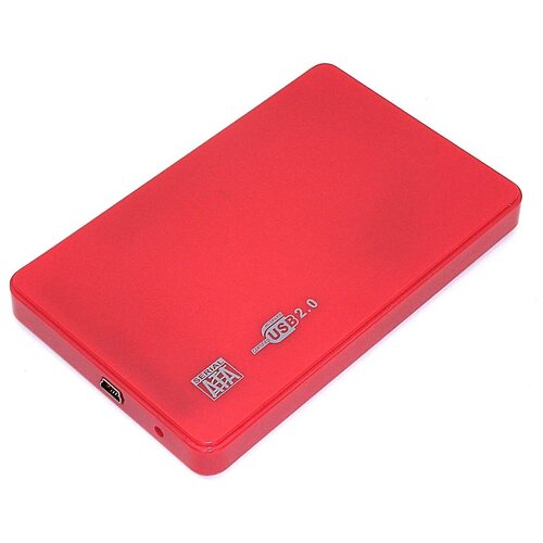 бокс для жесткого диска 2 5 пластиковый usb 3 0 dm 2508 белый Бокс для жесткого диска 2,5 пластиковый USB 2.0 DM-2508 красный
