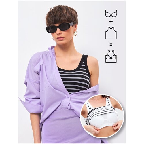 фото Майка dorizori, размер one size, бесцветный