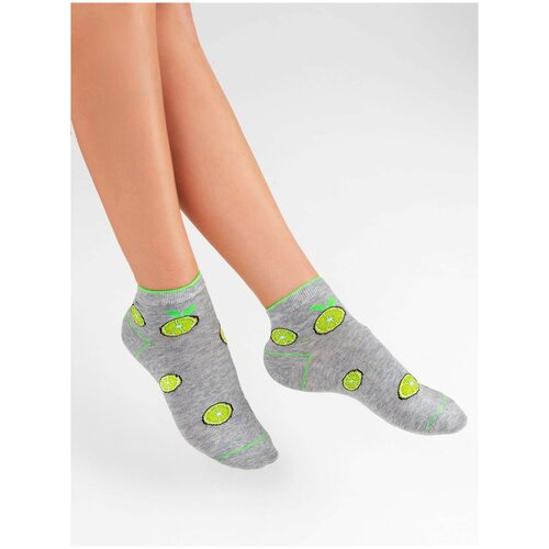 фото Носки красная ветка, размер 23-25, серый