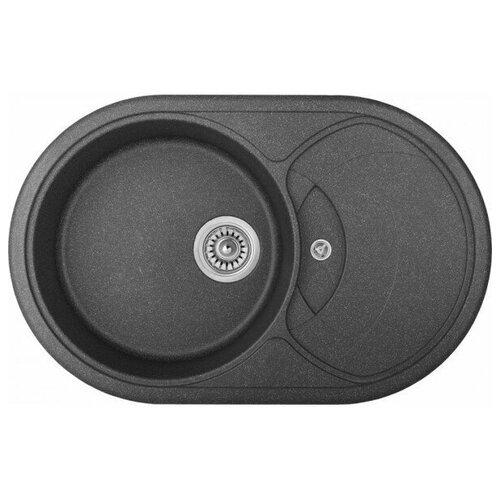 Врезная кухонная мойка 52 см, GRANMILL 036 черный