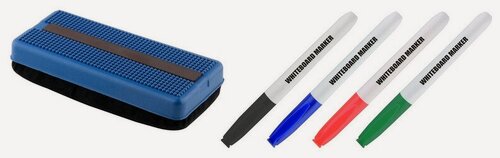 Изображение товара Набор принадлежностей Attache для магнитно-маркерной доски (5 предметов в наборе) 1198595